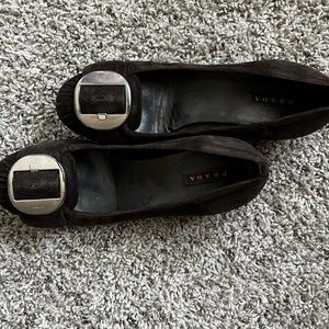 Prada Suede flats brown- size 38,5